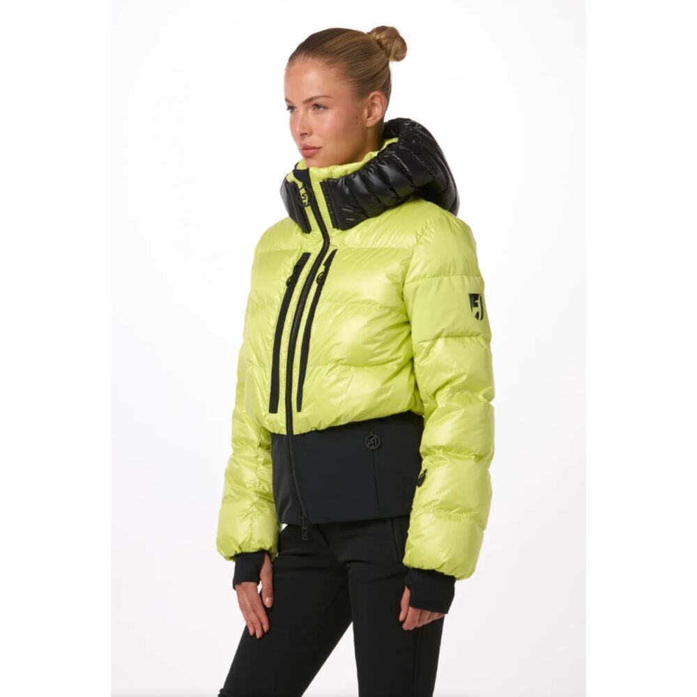 Toni Sailer Bernadette Luxury Down Ski Jacket Citrine Yellow & Black EU 36 NWT
